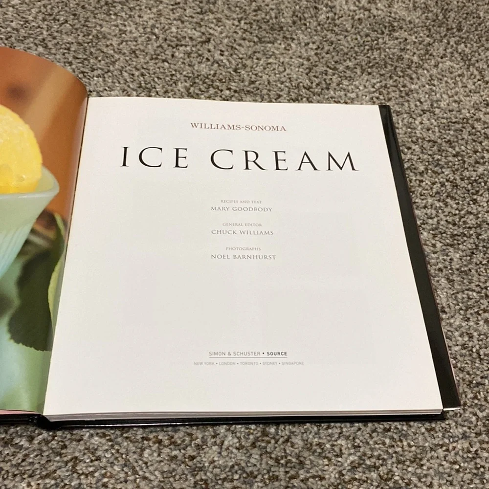 Williams-Sonoma Ice Cream Book!